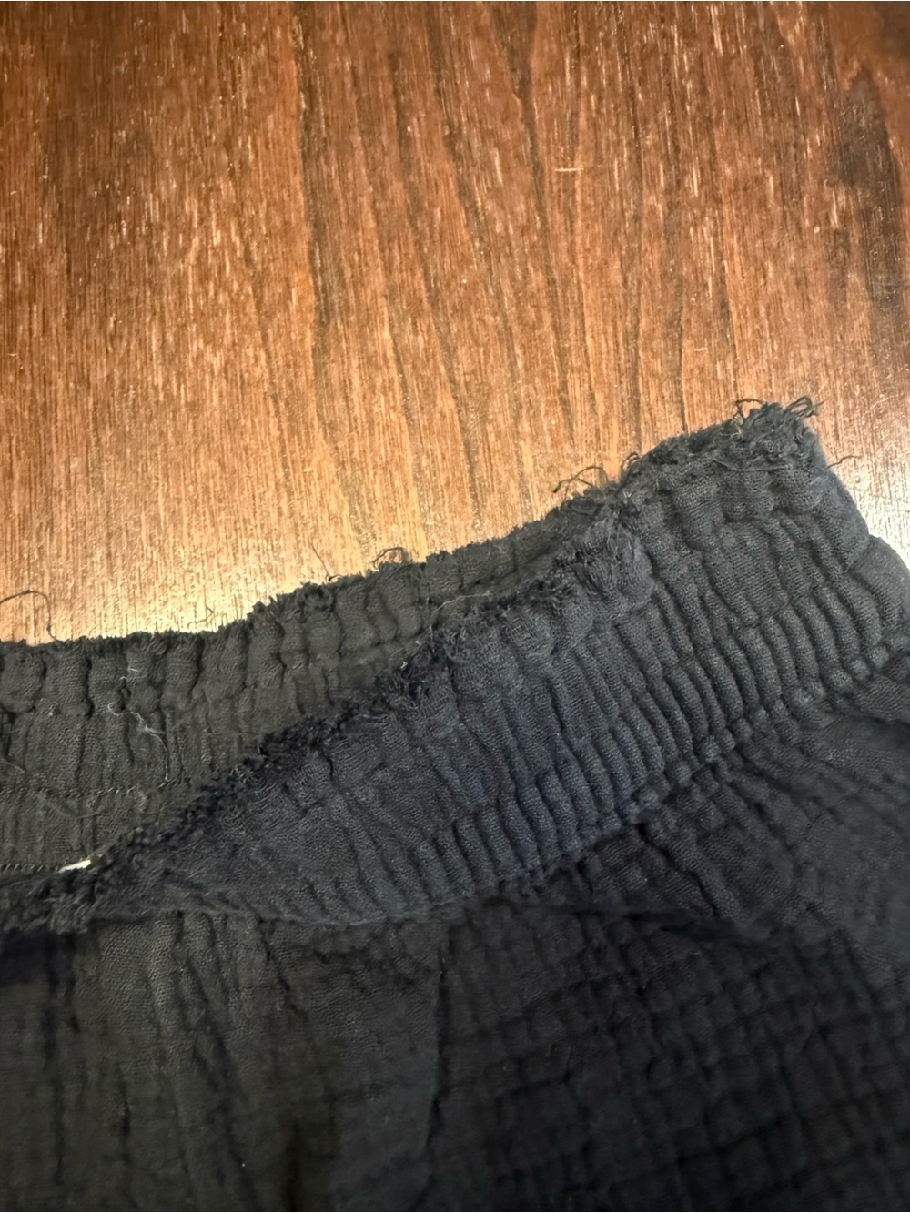 Aerie Gauzy High Waisted Short In Black Womens Size XS Cozy Lounge Beach Freyed - Picture 7 of 12
